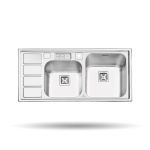 سینک توکار PS 1220 - سینک پرنیان - سینک استیل