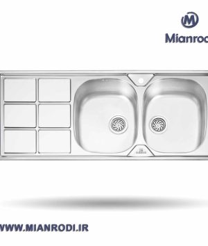سینک توکار PS 1224 - سینک پرنیان - سینک استیل