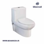 توالت فرنگی گاتریا مدل آسو سفید شیردار - هایپرساختمانی میانرودی