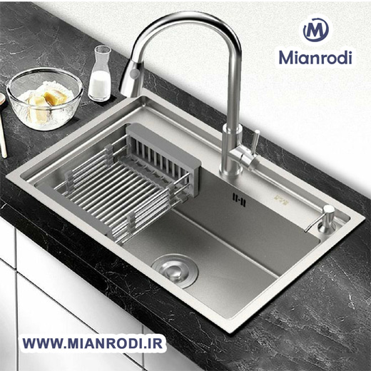سینک ظرفشویی استیل | استیل براق |ساختمانی | لوکس ساختمانی میانرودی | لوله و اتصالات | تجهیزات ساختمانی | لوکس ساختمانی 