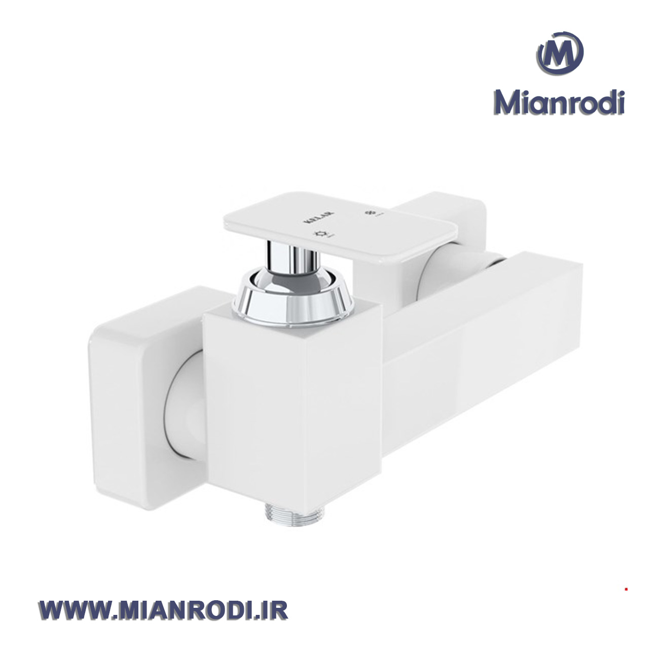 شیر توالت سفید کلار مدل فلت سری 99|لوکس ساختمانی|تجهیزات ساختمانی| لوله و اتصالات| ساختمانی| لوکس ساختمانی میانرودی