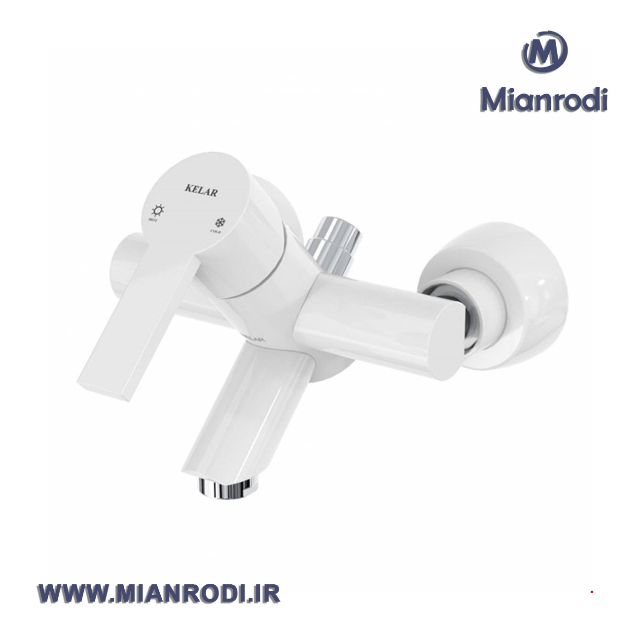 شیر حمام کلار مدل نیو آریاسفید