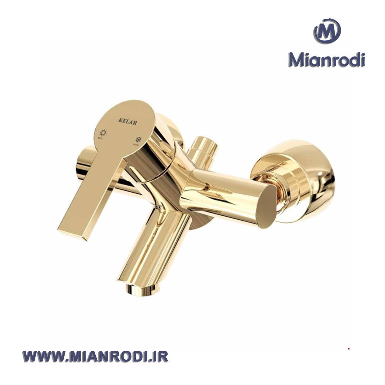 شیر حمام کلار مدل نیو آریاطلایی