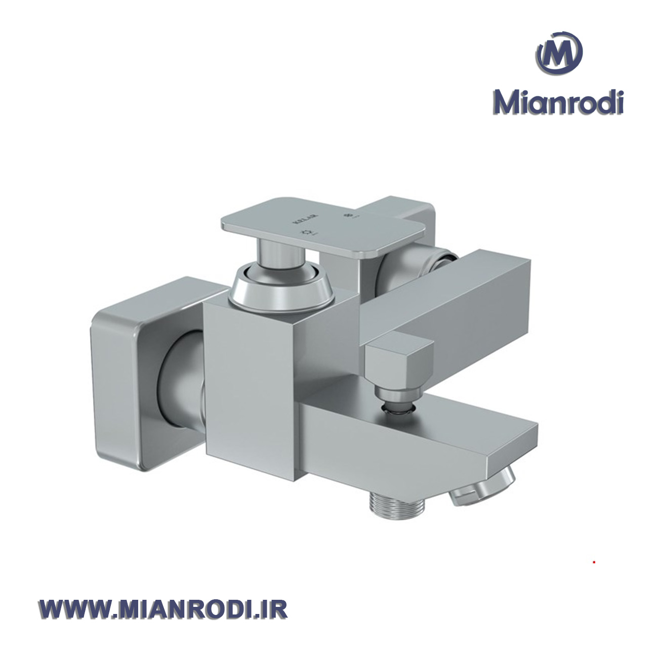 شیر حمام کروم مات کلار مدل فلت سری 99|لوکس ساختمانی|تجهیزات ساختمانی| لوله و اتصالات| ساختمانی| لوکس ساختمانی میانرودی