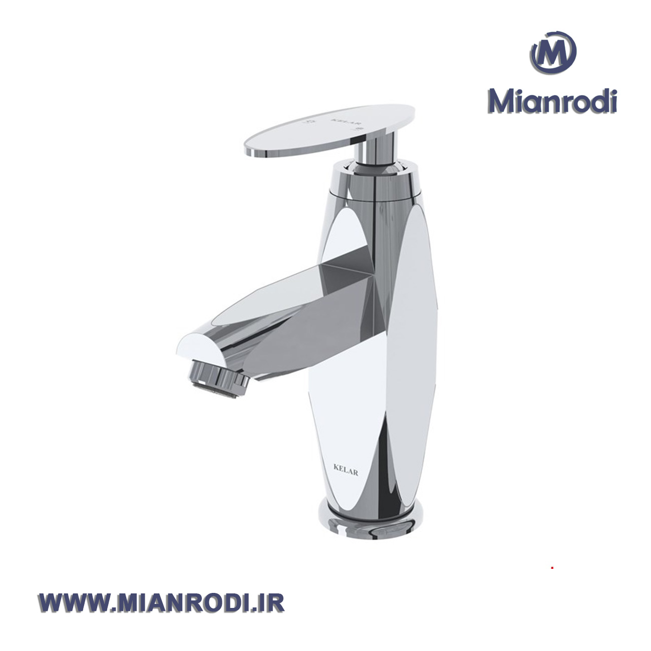 شیر روشویی کروم کلار مدل برلیان