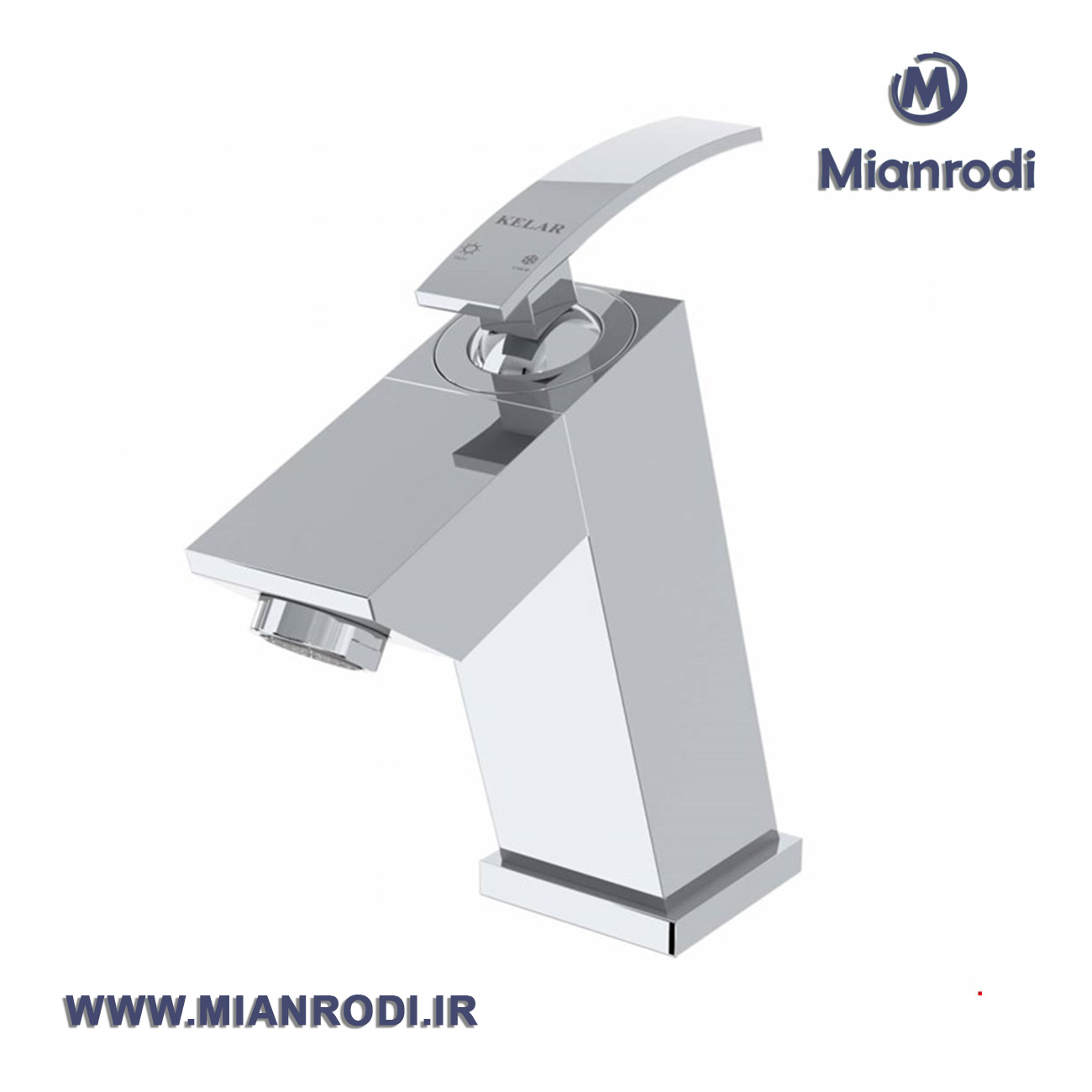 شیر روشویی کروم کلار مدل سوپر فلت
