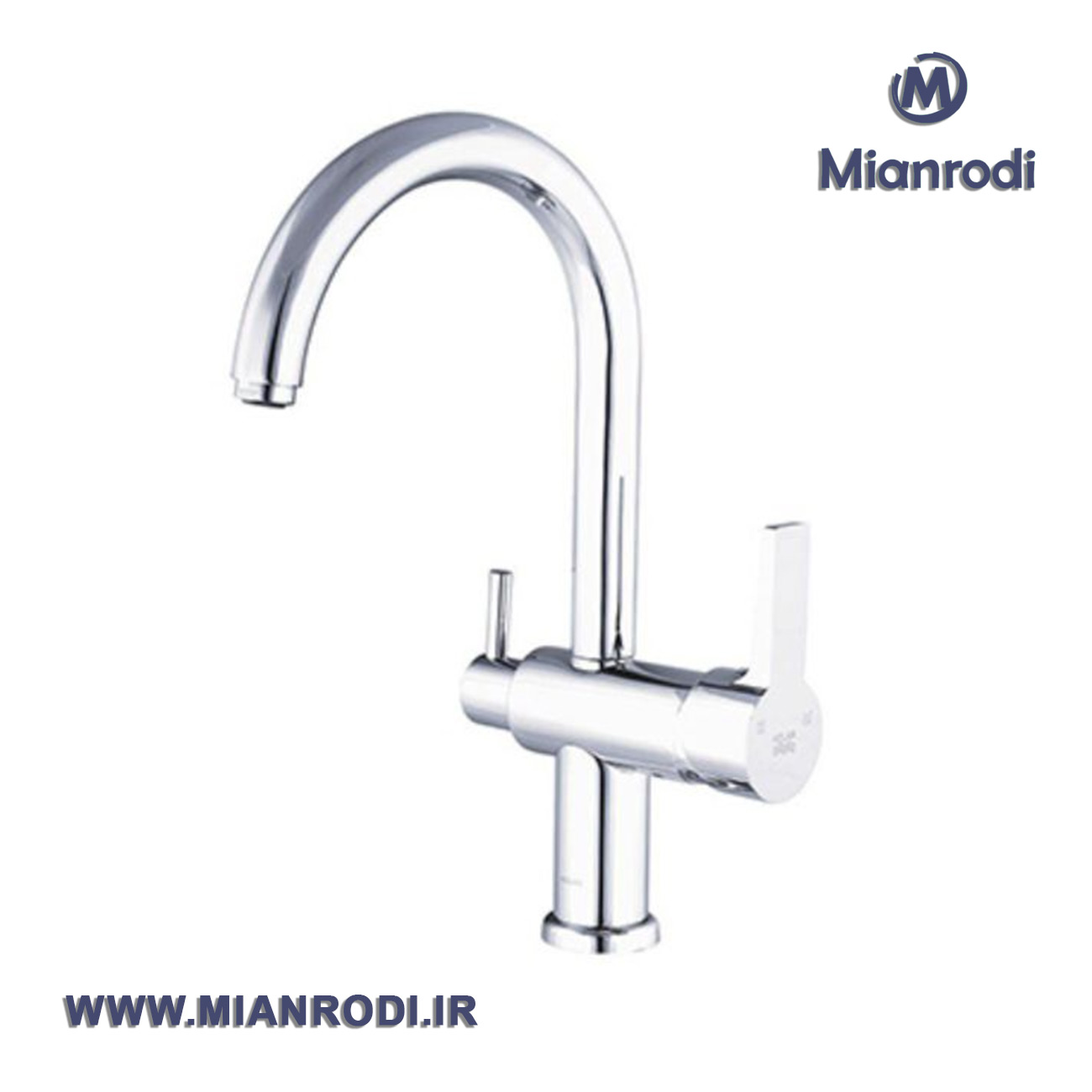 شیر سینک دو منظوره نیو آریا برند کلار کروم مات