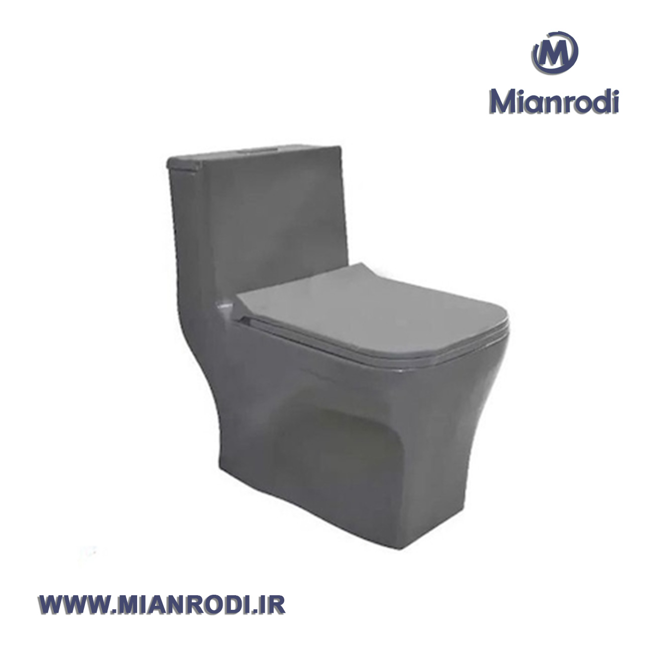 توالت فرنگی چینی مروارید مدل کاتیا71 طوسی مات درجه 1