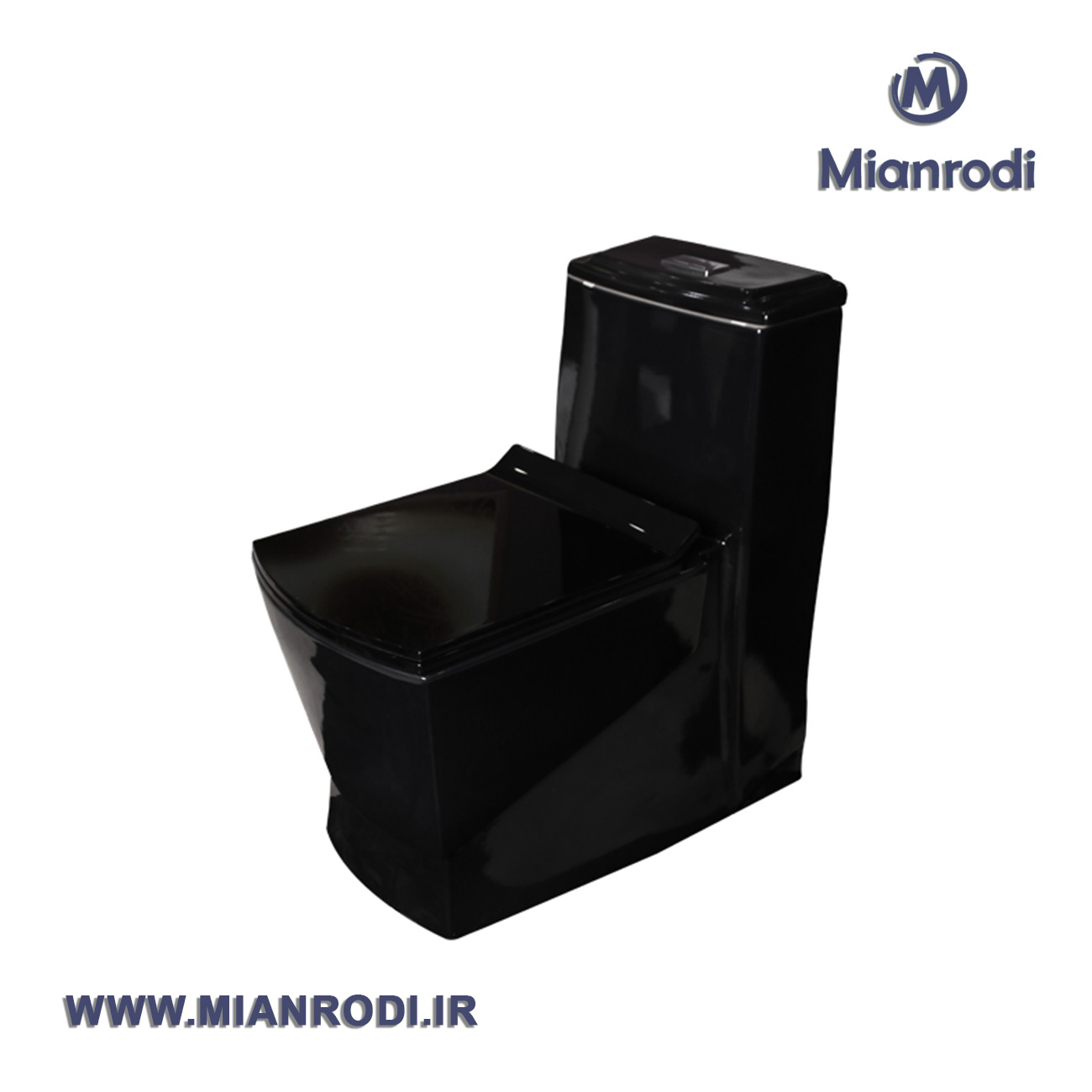 توالت فرنگی یک تکه مروارید مگا 69مشکی