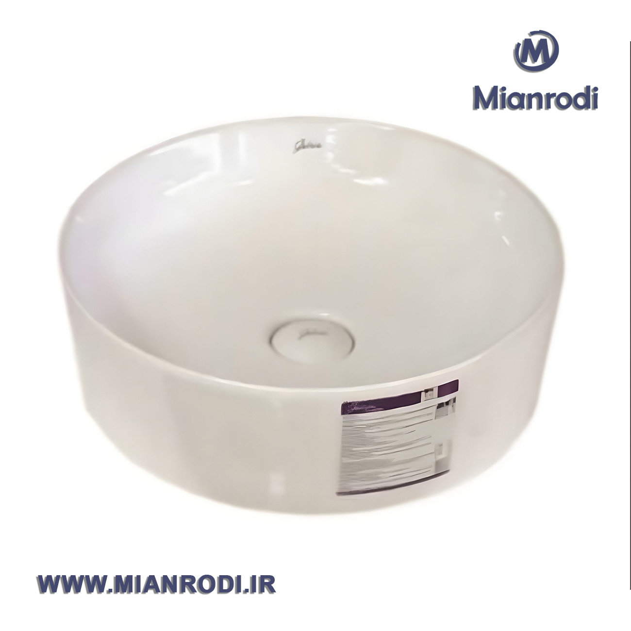 روشویی گاتریا مدل رو صفحه ای دایره GMMI سفید|لوکس ساختمانی|لوکس ساختمانی میانرودی| تجهیزات ساختمانی| لوله و اتصلات| ساختمانی