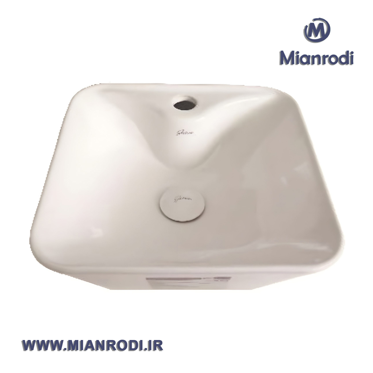 روشویی گاتریا مدل رو صفحه ای مربع هما سفید|لوکس ساختمانی|لوکس ساختمانی میانرودی| تجهیزات ساختمانی| لوله و اتصلات| ساختمانی