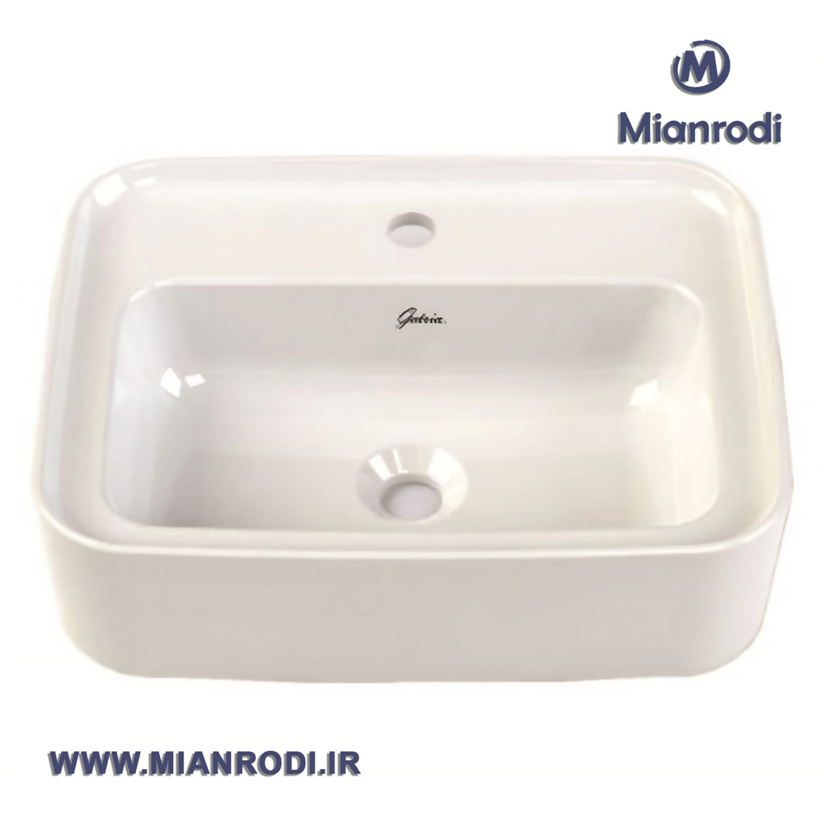 روشویی گاتریا مدل رو صفحه ای مستطیل GNRI سفید|لوکس ساختمانی|لوکس ساختمانی میانرودی| تجهیزات ساختمانی| لوله و اتصلات| ساختمانی