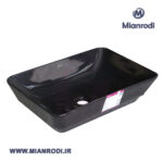 روشویی گاتریا مدل رو صفحه ای مستطیل ساده توکارمشکی|لوکس ساختمانی|لوکس ساختمانی میانرودی| تجهیزات ساختمانی| لوله و اتصلات| ساختمانی