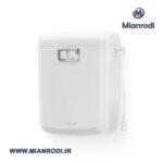 فلاش تانک ایمن آب مدل ارس سفید کلید کروم |لوکس ساختمانی| لوکس ساختمانی میانرودی| تجهیزات ساختمانی| لوله و اتصلات| ساختمانی