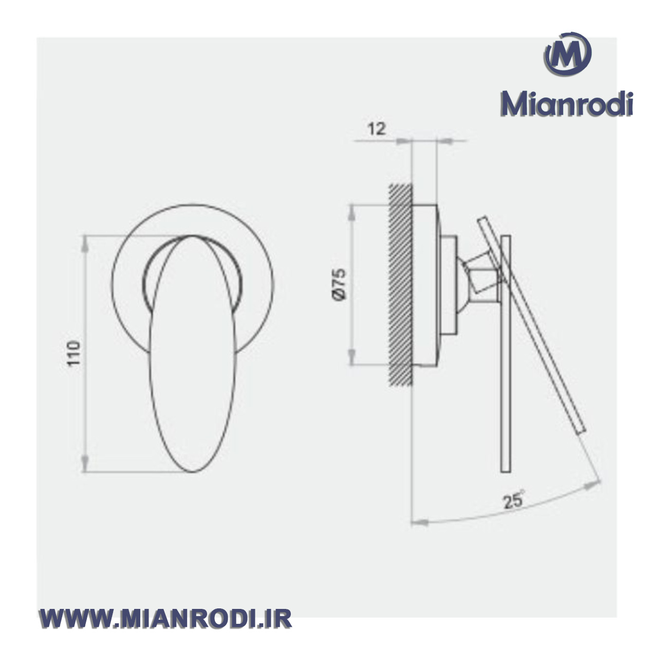ملحقات توالت رویا کلار طلایی