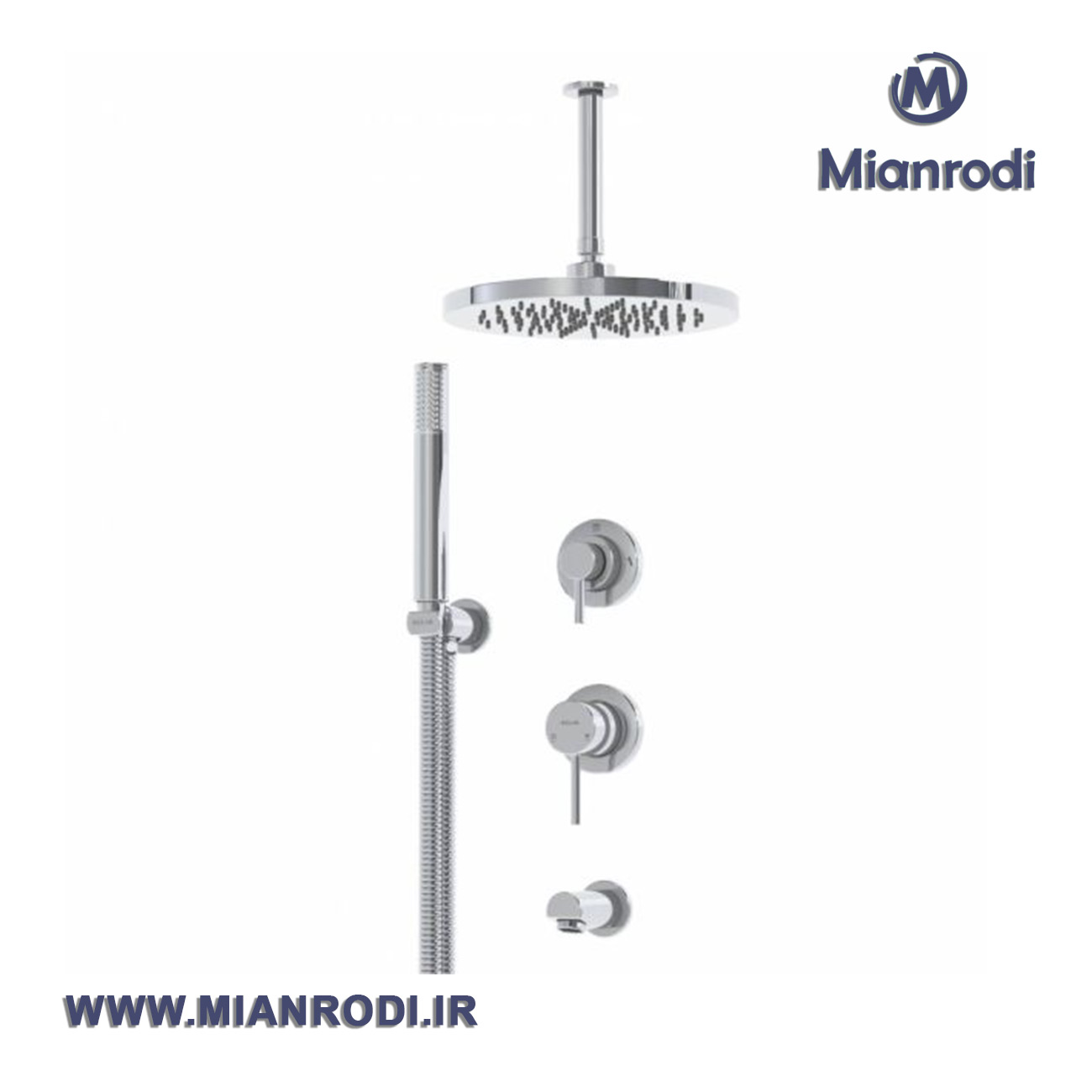 ملحقات دوش فلور تیپ3 کلار کروم