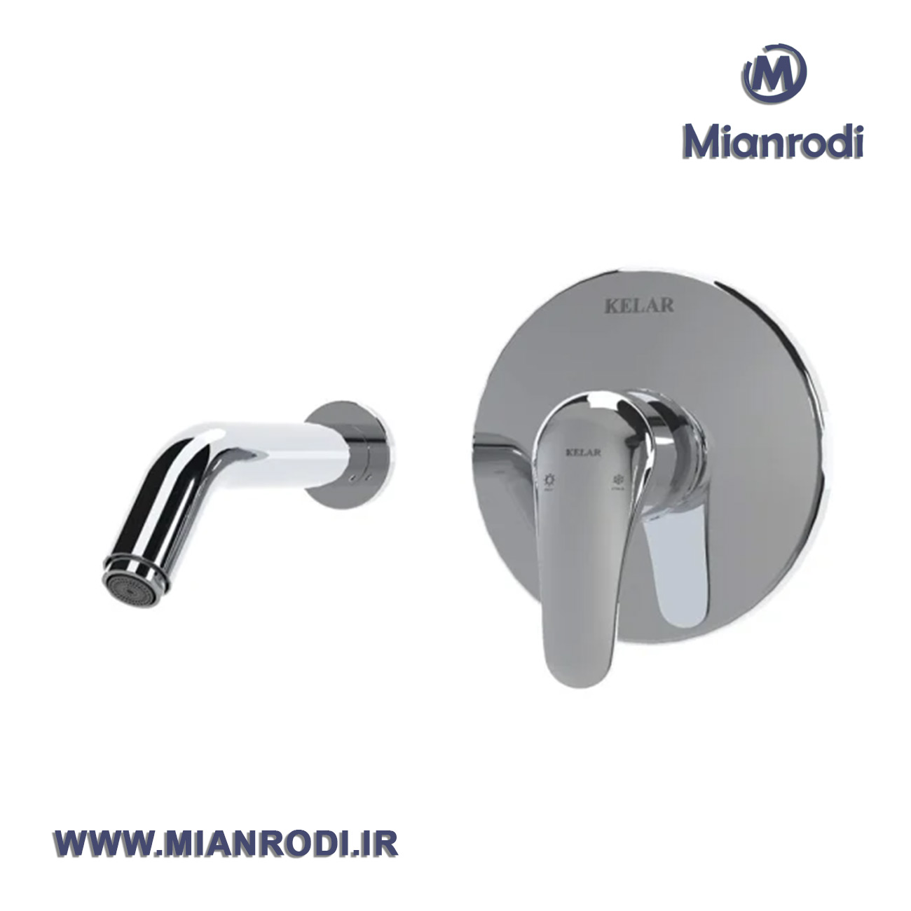 ملحقات روشویی توکار فلور تیپ1 کلار کروم