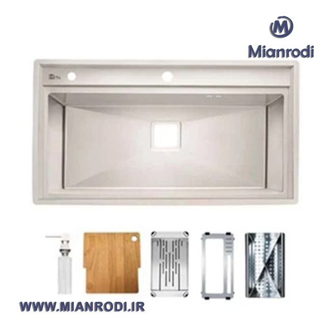 سینک ظرفشویی توکار متا مدل M90RS|سینک ظرفشویی|سینک متا|سینک استیل|لوکس ساختمانی| میانرودی| ساختمانی|لوله و اتصالات|لوکس ساختمانی میانرودی|تجهیزات ساختمانی