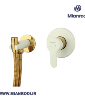 ملحقات توکار راسان ویوات توالت تنسو شیری طلایی درعین زیبایی باقیمت مناسب.کیفیت بالای این برندشما رو از خرید تکراری بی نیاز میکند.شیرآلات راسان شیری طلایی