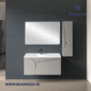 خرید کابینت روشویی 603A لوکس کابین دارای آینه لمسی هیتردار و باکس جادار. بهترین قیمت تجهیزات ساختمانی و لوکس ساختمانی در فروشگاه لوکس ساختمانی میانرودی.