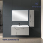 خرید کابینت روشویی 603A لوکس کابین دارای آینه لمسی هیتردار و باکس جادار. بهترین قیمت تجهیزات ساختمانی و لوکس ساختمانی در فروشگاه لوکس ساختمانی میانرودی.