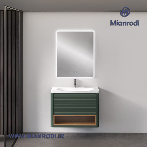 کابینت روشویی 608D لوکس کابین یکی از محصولات بسیار باکیفیت و خاص در دسته محصولات لوکس لاکچری است. در واقع، این محصول با طراحی ارگونومیک و ابعاد استانداردی که دارد، به‌خوبی فضای سرویس بهداشتی شما را مدیریت کرده و جلوه‌ای مدرن به آن می‌بخشد. از آنجایی که این مدل مجهز به یک آینه لمسی با ابعاد بزرگ است، بنابراین علاوه بر کارایی، زیبایی بصری خیره‌کننده‌ای را نیز به محیط اضافه می‌کند. به‌علاوه، با تهیه این محصول از مجموعه لوکس ساختمانی میانرودی، شما خریدی مطمئن را تجربه خواهید کرد. از این رو، مدل 608D انتخابی هوشمندانه برای دکوراسیون‌های لوکس است.