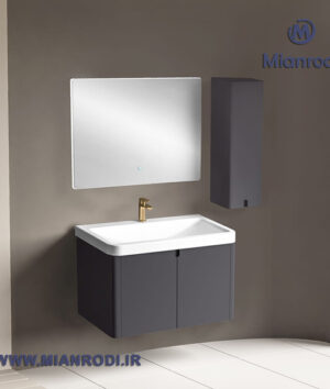 خرید کابینت روشویی 610B لوکس کابین مجهز به آینه لمسی هیتردار و باکس جادار. بهترین قیمت تجهیزات ساختمانی و لوکس ساختمانی در فروشگاه لوکس ساختمانی میانرودی.