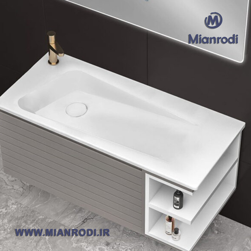 خرید کابینت روشویی 630B لوکس کابین مجهز به آینه لمسی مدرن. بهترین تجهیزات ساختمانی و محصولات لوکس ساختمانی را از لوکس ساختمانی میانرودی تهیه کنید.