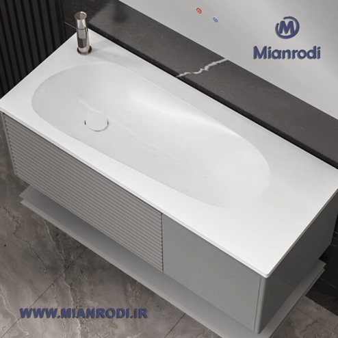خرید کابینت روشویی 631A لوکس کابین سایز ۱۰۰ سانتیمتر دارای آینه لمسی و هیتر ضد بخار. بهترین قیمت تجهیزات ساختمانی و لوکس ساختمانی در لوکس ساختمانی میانرودی.