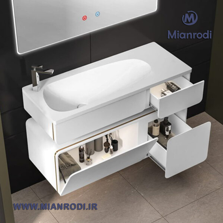خریدکابینت روشویی631Bلوکس کابین سایز ۱۰۰ سانتیمتر دارای آینه لمسی و هیتر ضد بخار. بهترین قیمت تجهیزات ساختمانی و لوکس ساختمانی در لوکس ساختمانی میانرودی.